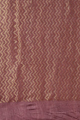 Maroon Silk Blend Saree