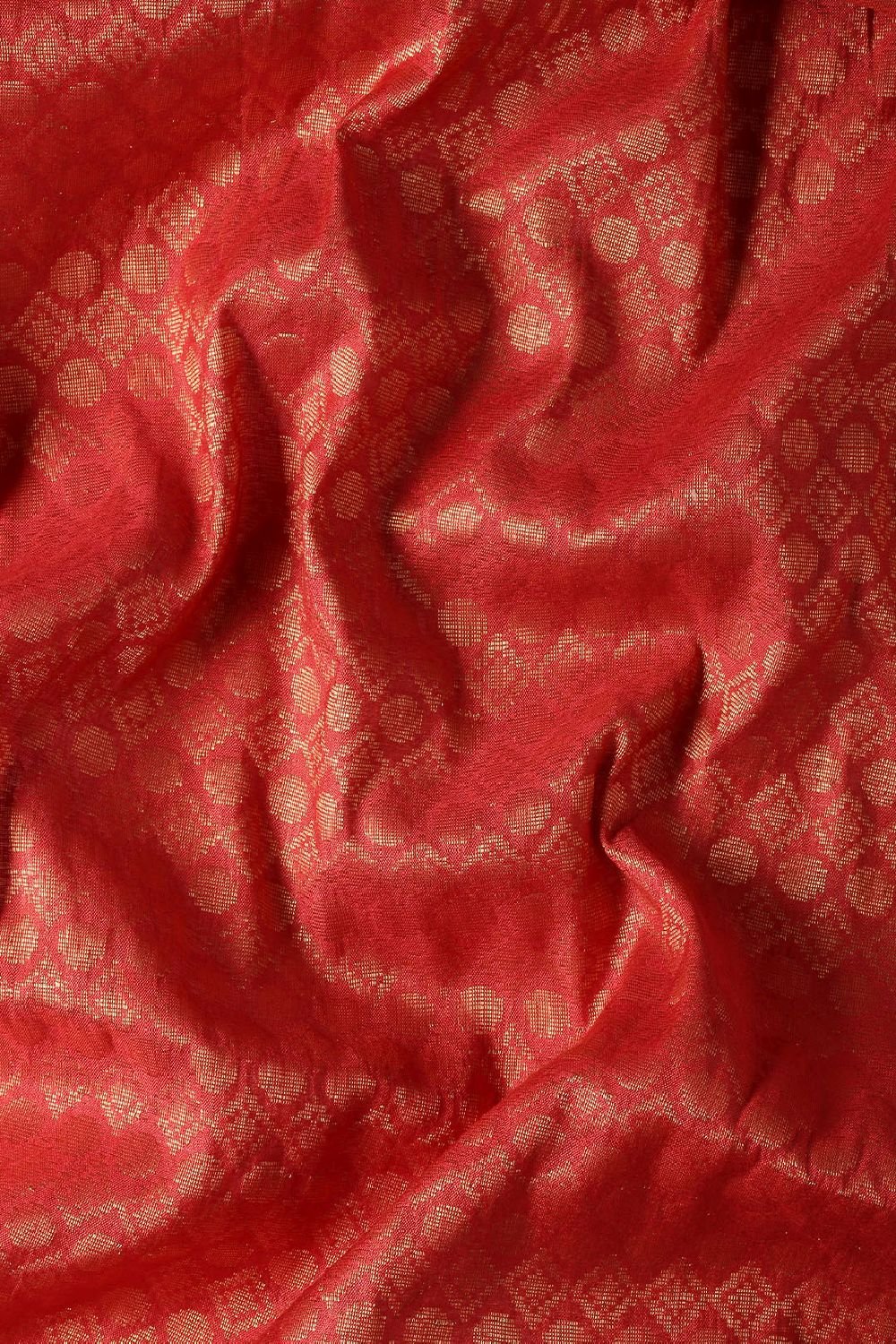 Red Silk Blend Saree