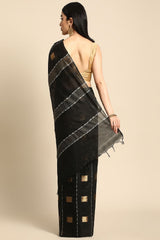 Black Silk Blend Saree