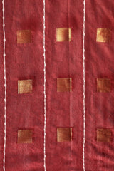 Maroon Silk Blend Saree