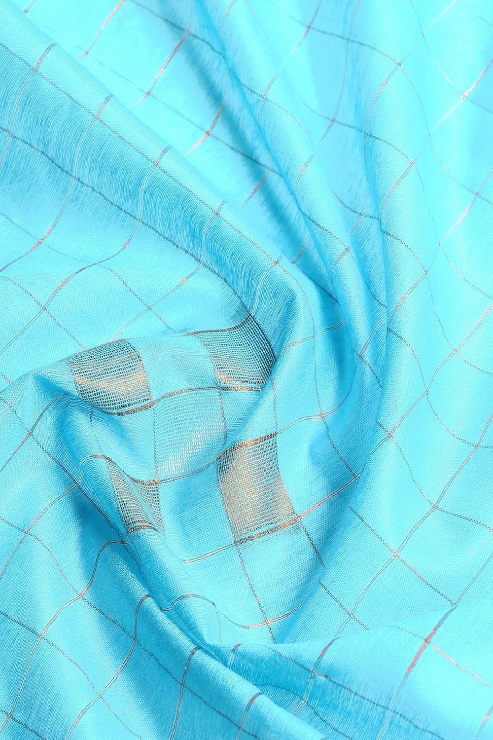 Blue Silk Blend Saree