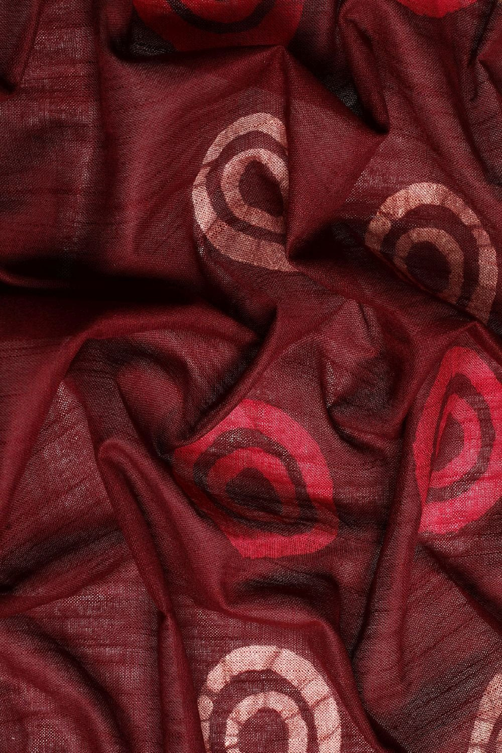 Maroon Pure Cotton Saree