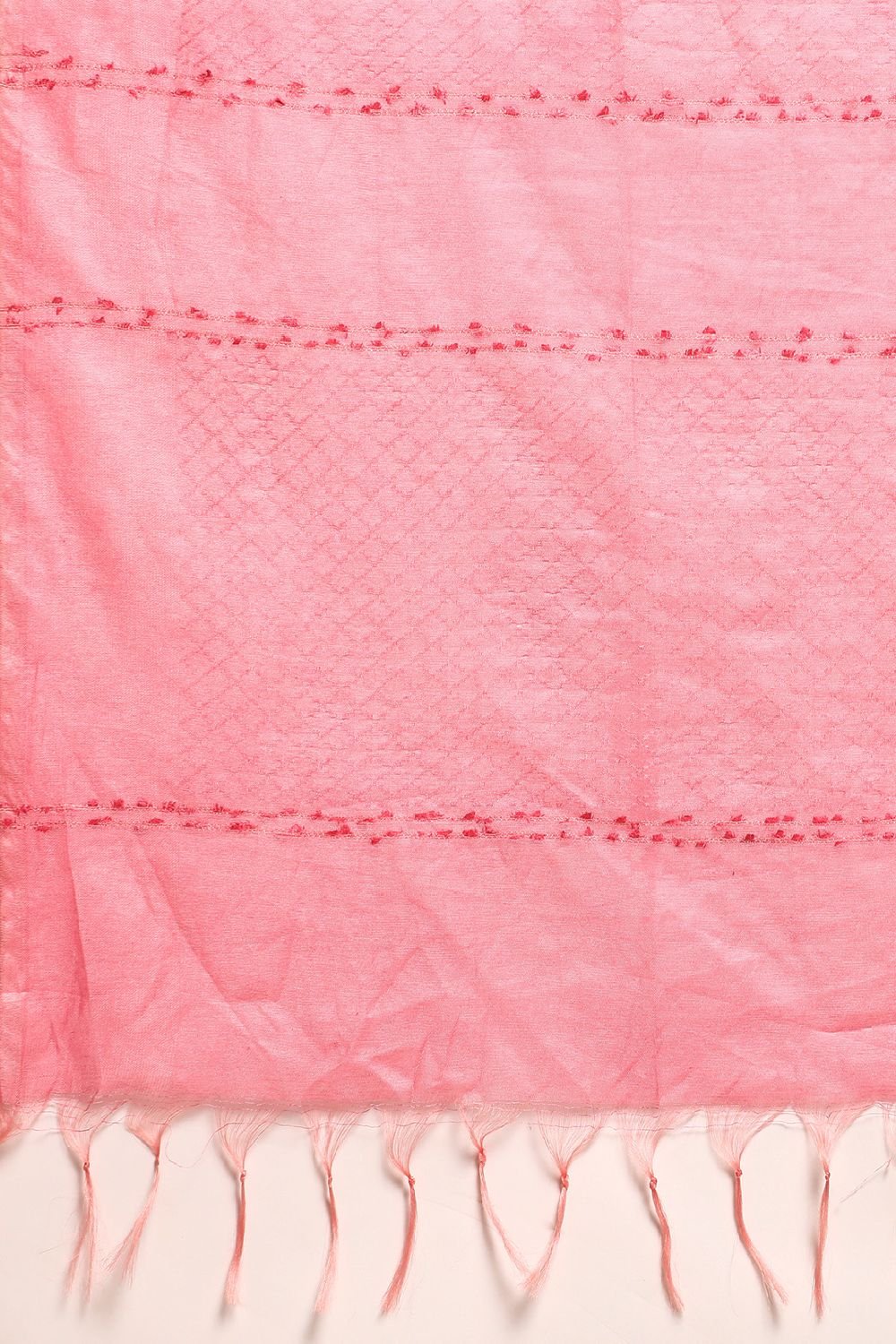 Pink Silk Blend Saree