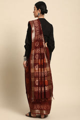 Maroon Pure Cotton Saree