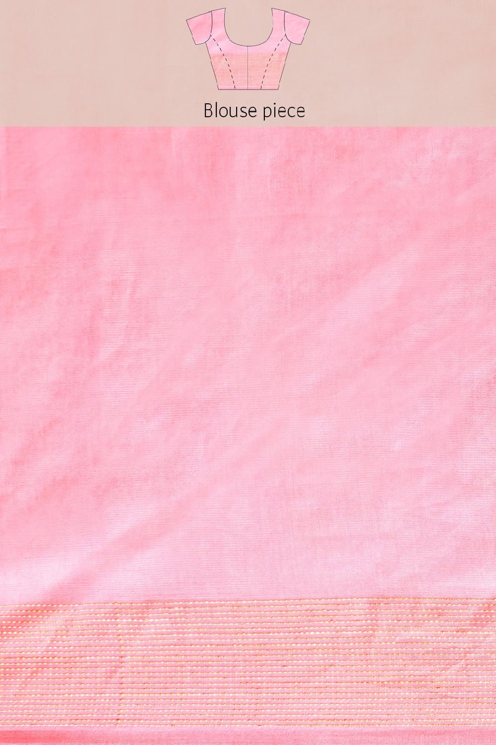 Pink Silk Blend Saree