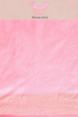 Pink Silk Blend Saree