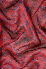 Maroon Silk Blend Saree