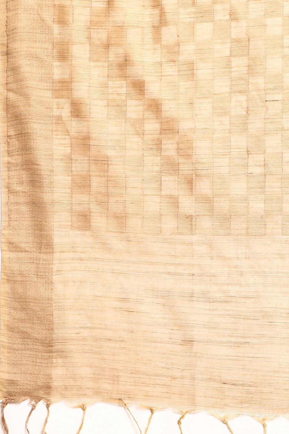 Beige Silk Blend Saree