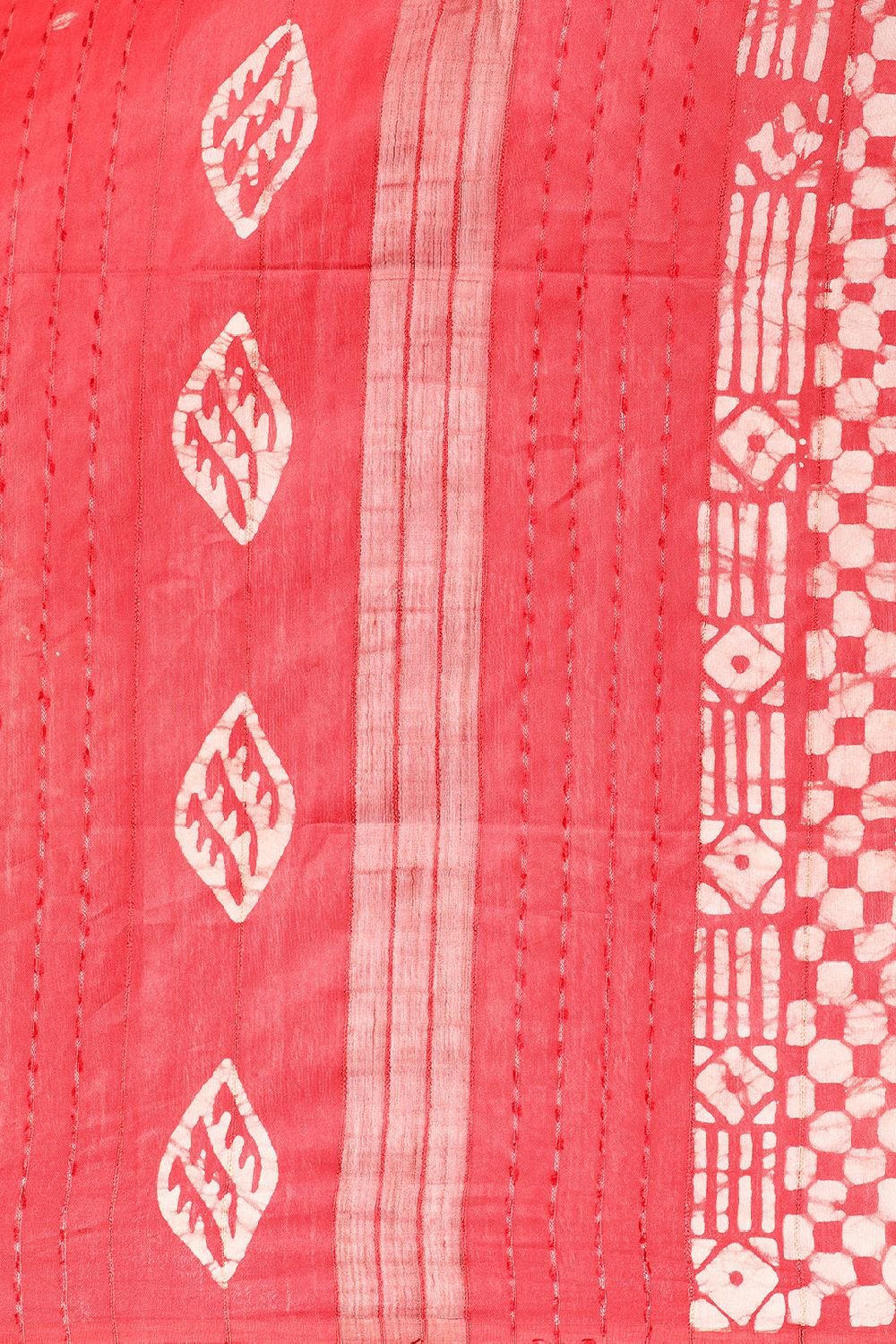 Red Silk Blend Saree