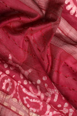 Red Silk Blend Saree