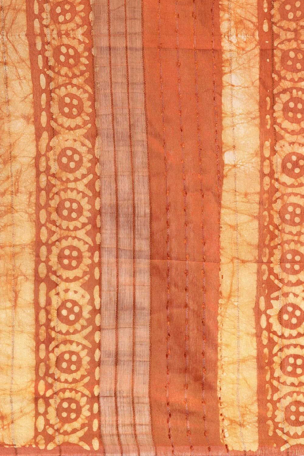 Mustard Silk Blend Saree