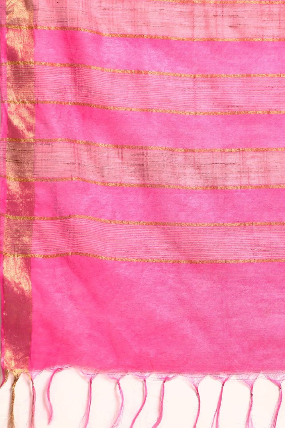 Pink Silk Blend Saree