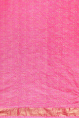 Pink Silk Blend Saree