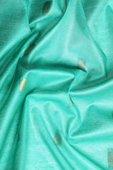 Sea Green Silk Blend Saree