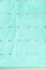 Sea Green Silk Blend Saree