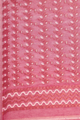 Magenta Silk Blend Saree