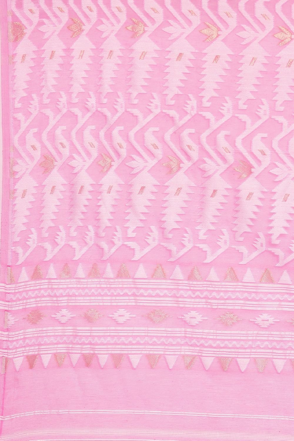 Pink Silk Blend Saree