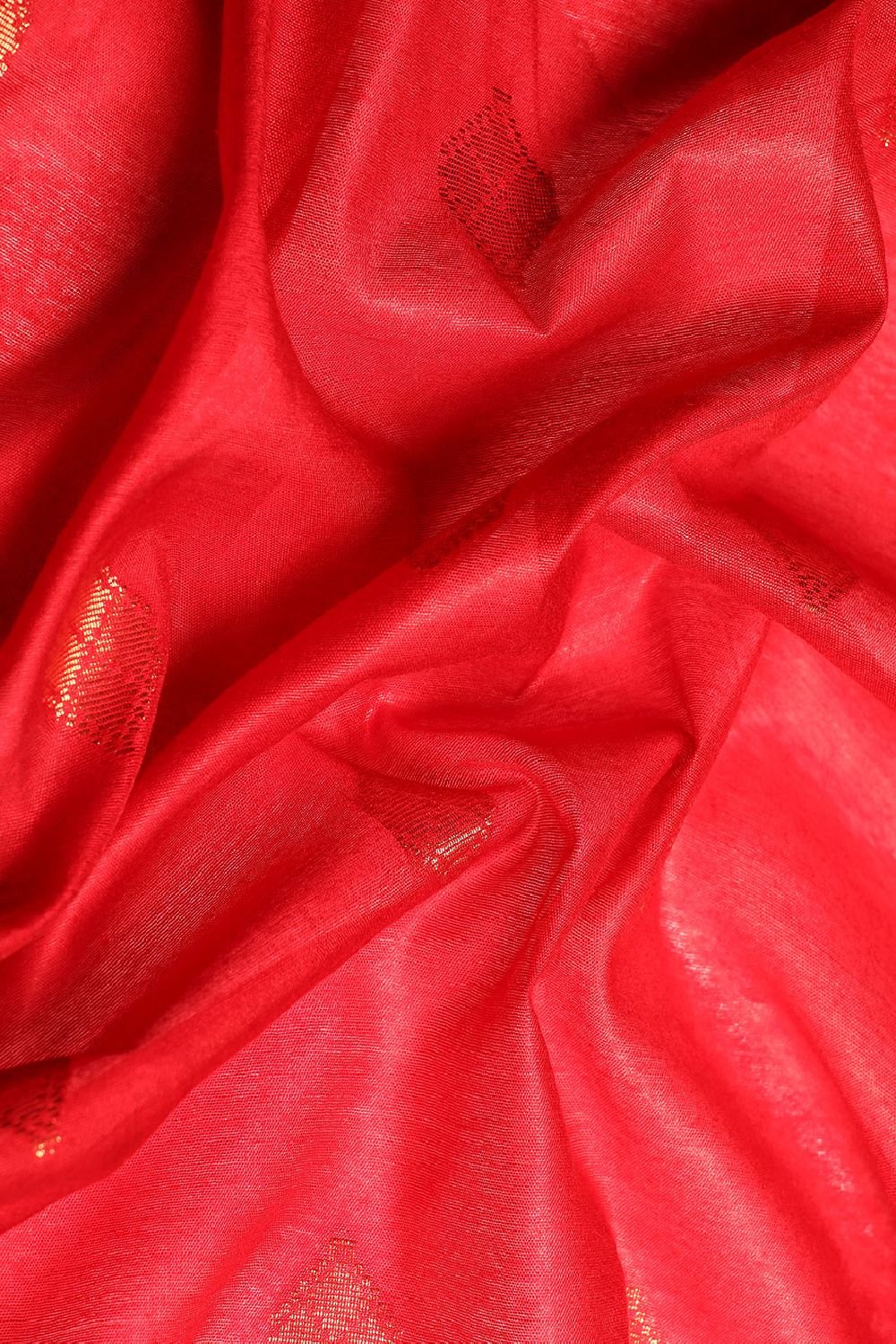 Red Silk Blend Saree