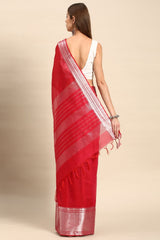 Pink Silk Blend Saree