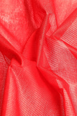 Red Silk Blend Saree