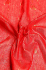 Red Silk Blend Saree