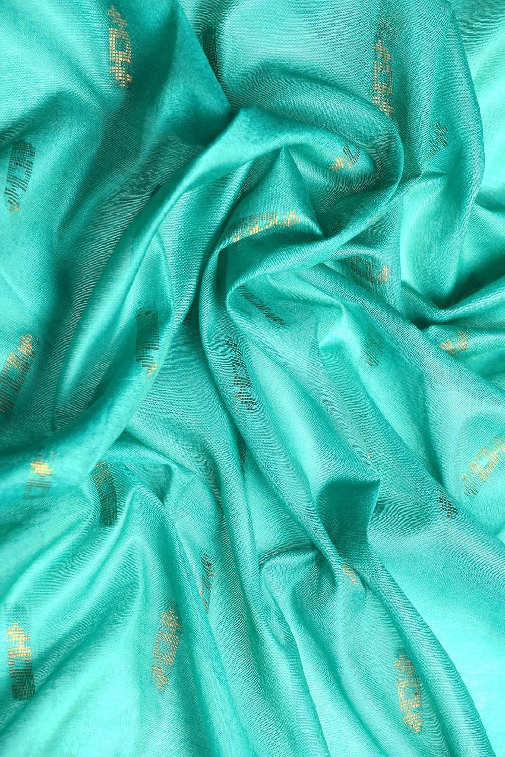 Green Silk Blend Saree