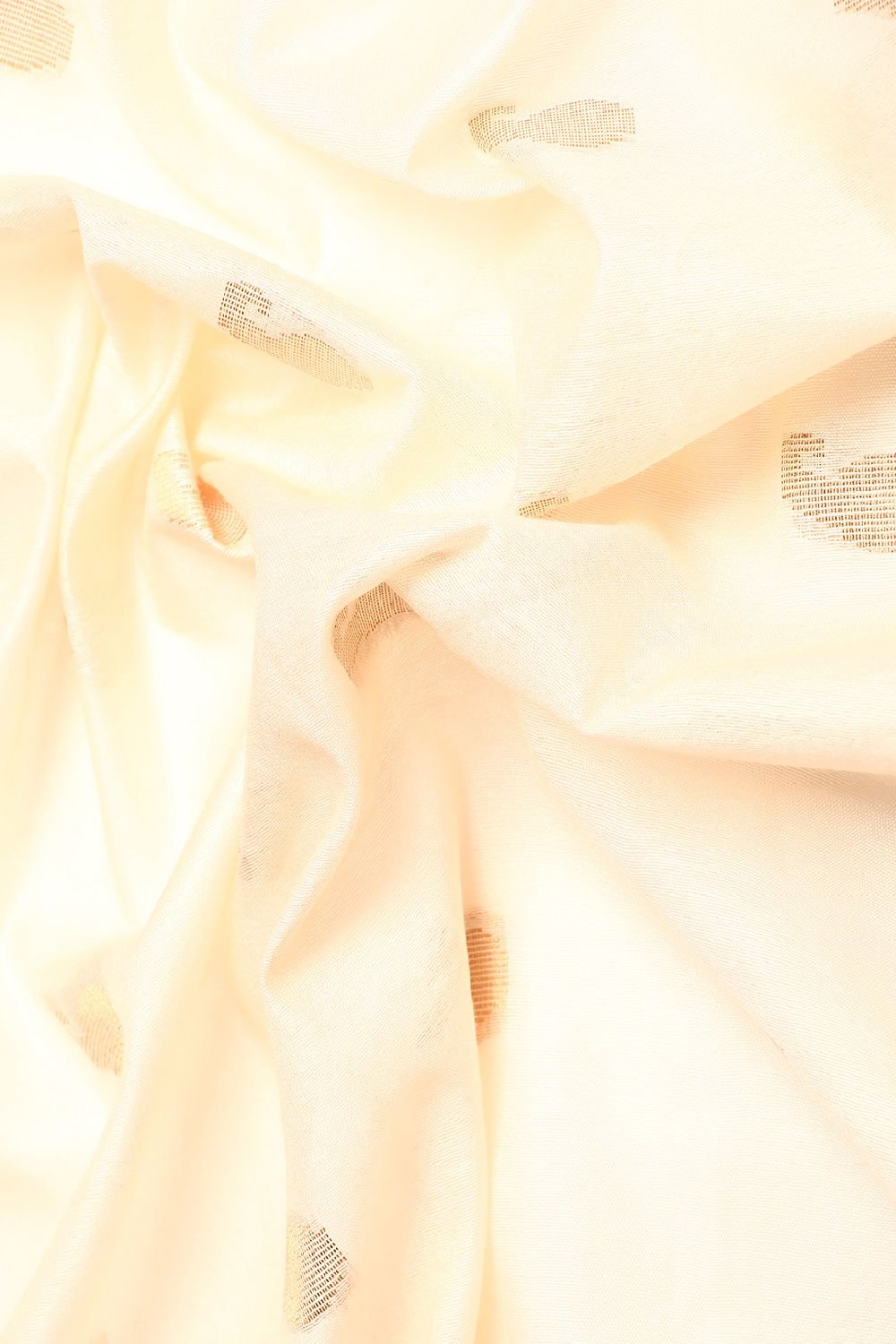 White Silk Blend Saree