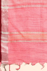 Pink Cotton Saree