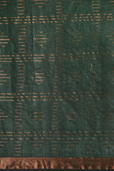 Green Silk Blend Saree