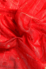 Red Silk Blend Saree