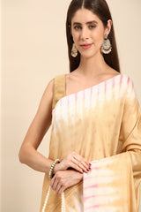 Gold Silk Blend Saree