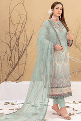 Green Embroidered Georgette Pakistani Salwar Suit