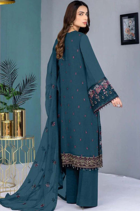 Rama Embroidered Georgette Pakistani Salwar Suit
