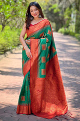 Green Zari Silk Saree