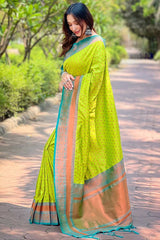 Green Zari Silk Saree