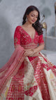 Ivory Silk Embroidered Lehenga Set