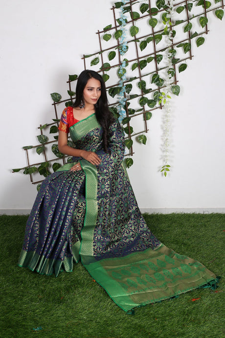 Green Patola Silk  Saree