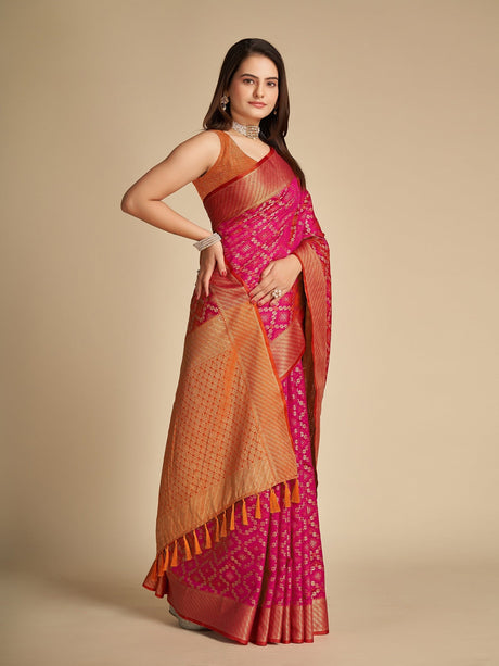 Red Patola Silk Silk Saree