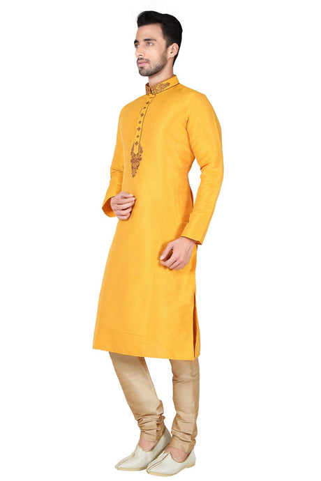 Shop Men's  Kurta Set in Yellow