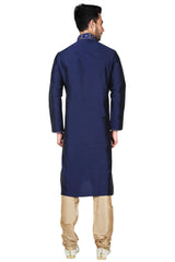 Shop Navy Blue Kurta Set Online For Men