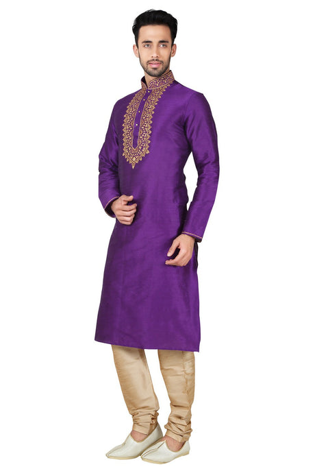 Shop Men's Kurta Set in Purple
