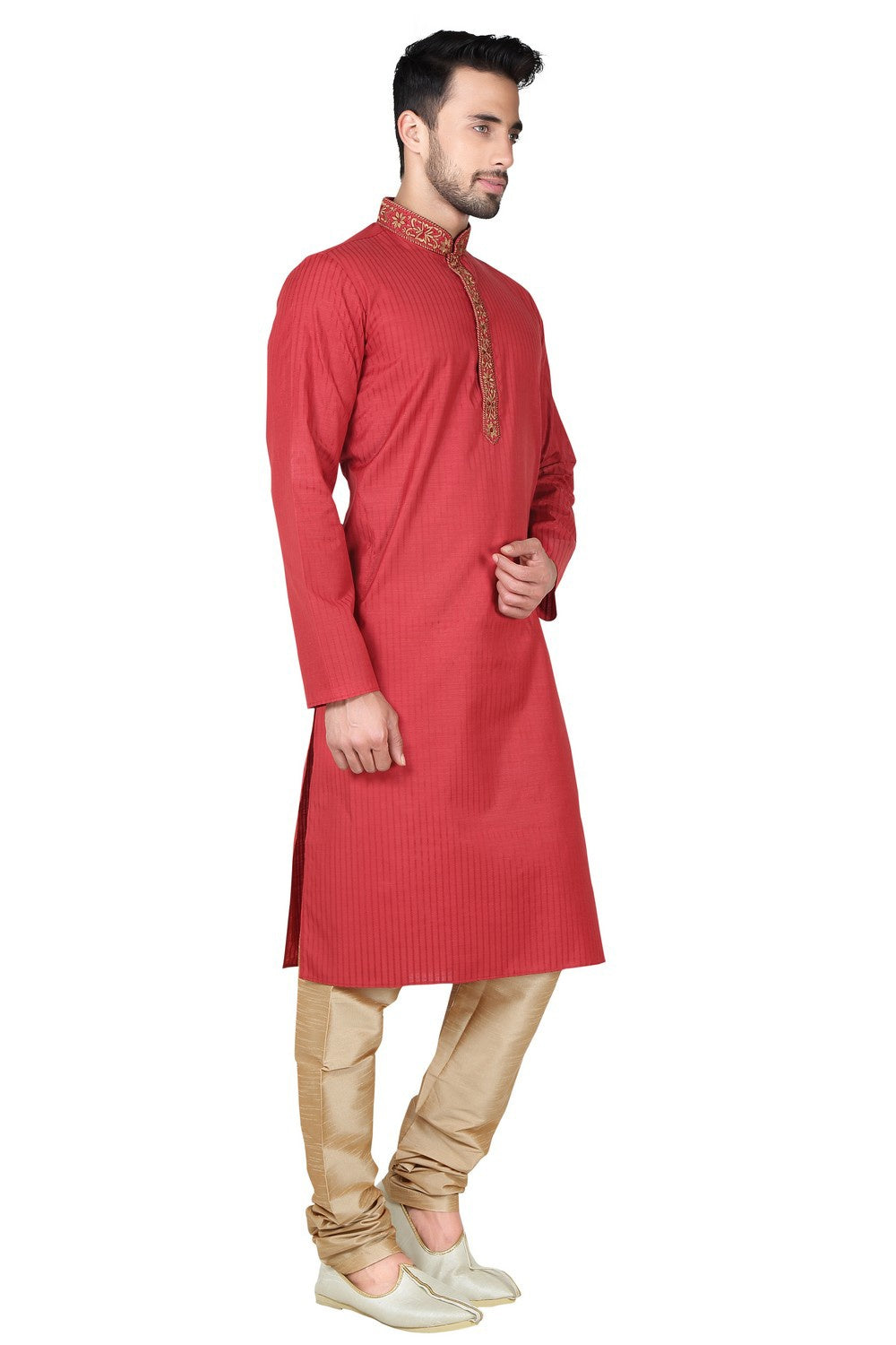 Buy Men's Synthetic Kurta Set Online