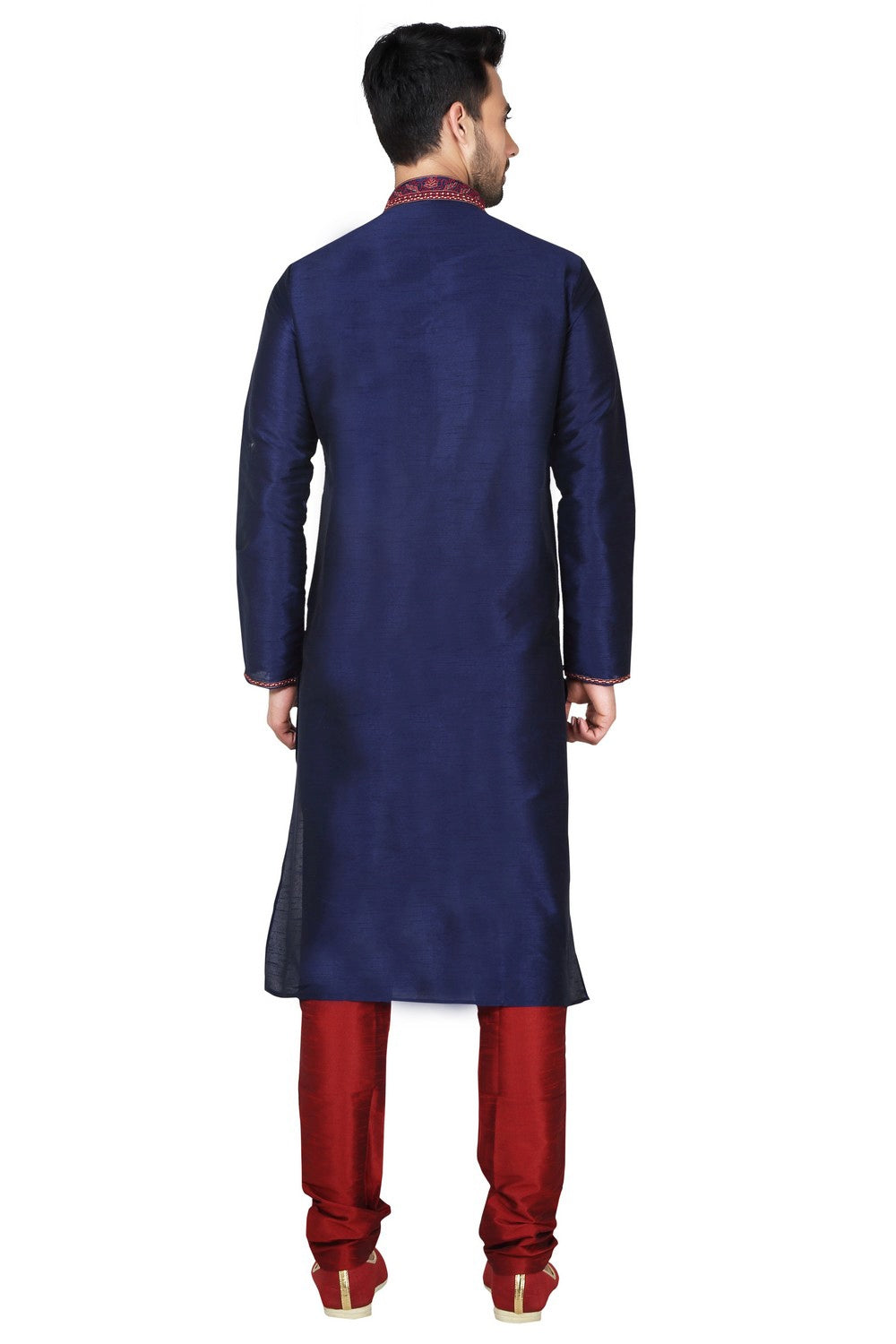 Shop Navy Blue Kurta Set Online For Men