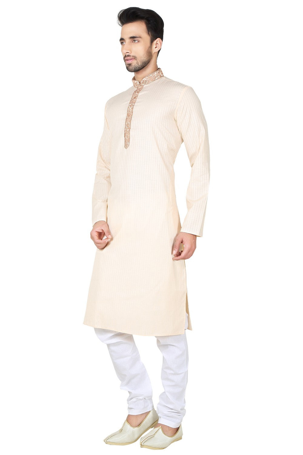 Shop Men's Kurta Kurta Set in Cream