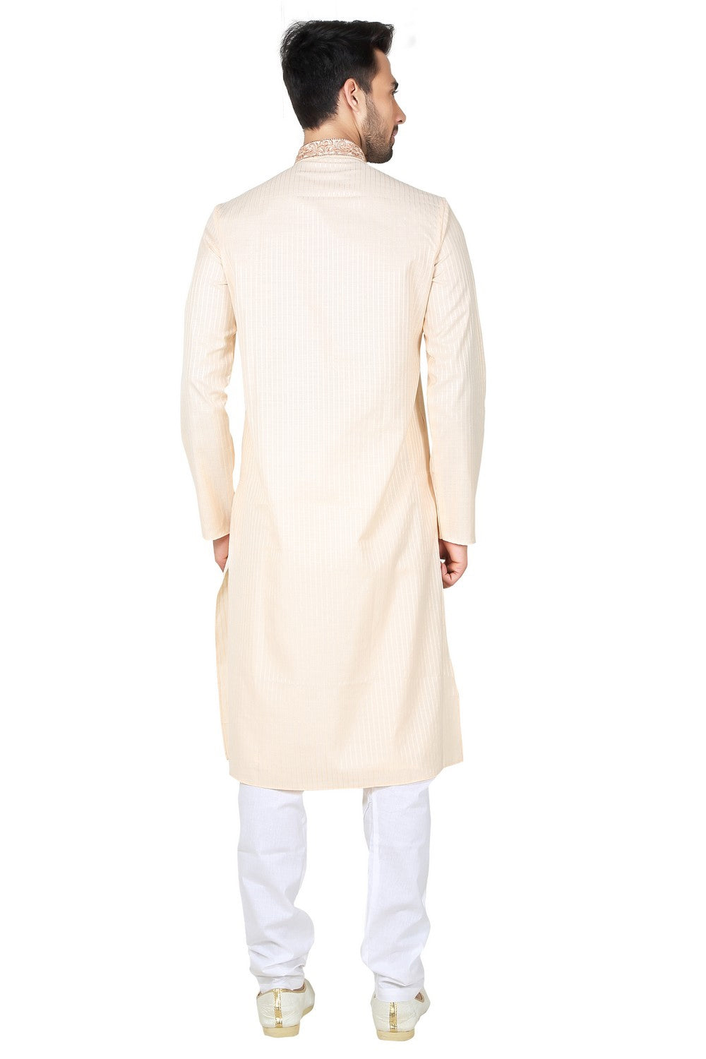 Shop Cream Kurta Set Online For Men