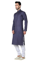 Shop Men's Kurta Kurta Set in Navy Blue