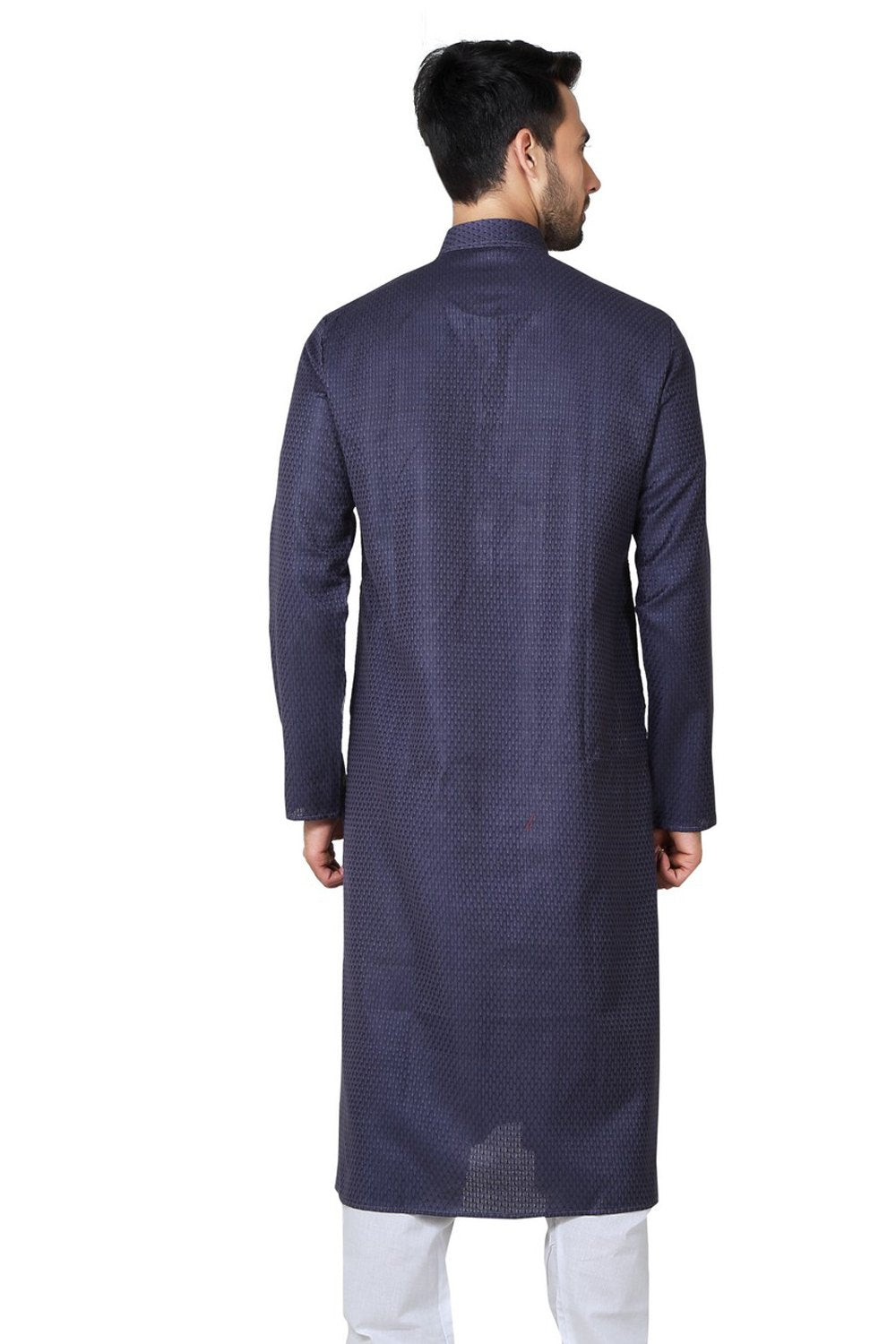 Shop Navy Blue Kurta Set Online For Men