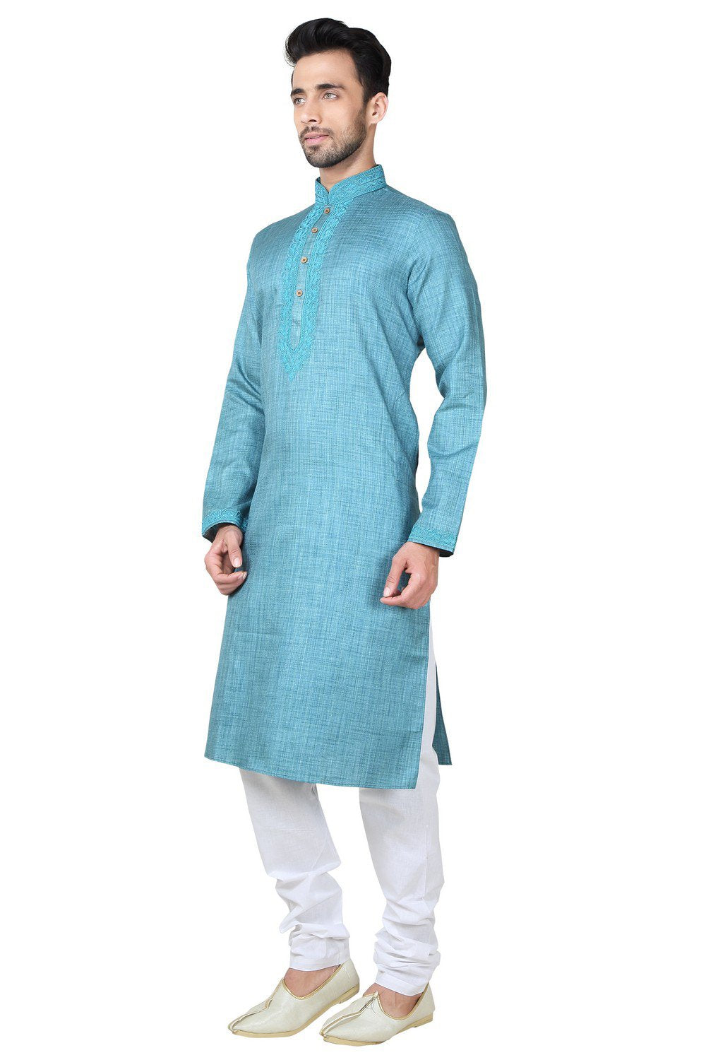 Shop Men's Kurta Set in Blue