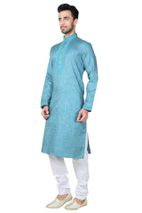 Shop Men's Kurta Set in Blue