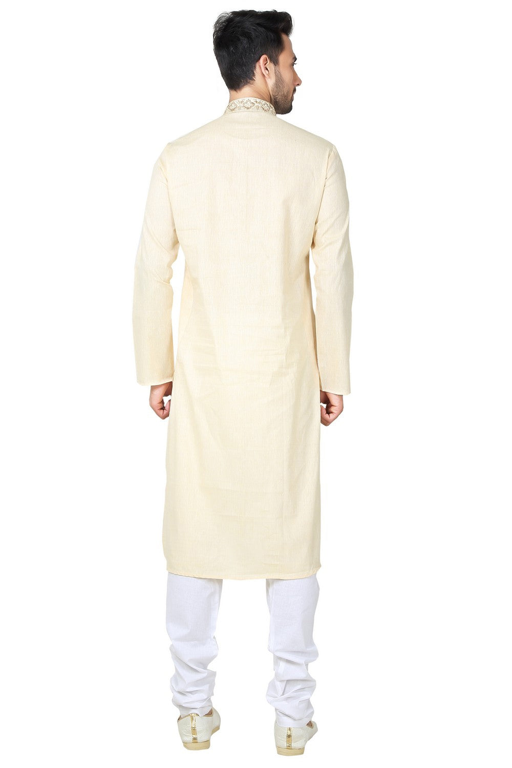 Shop Cream Kurta Set Online For Men